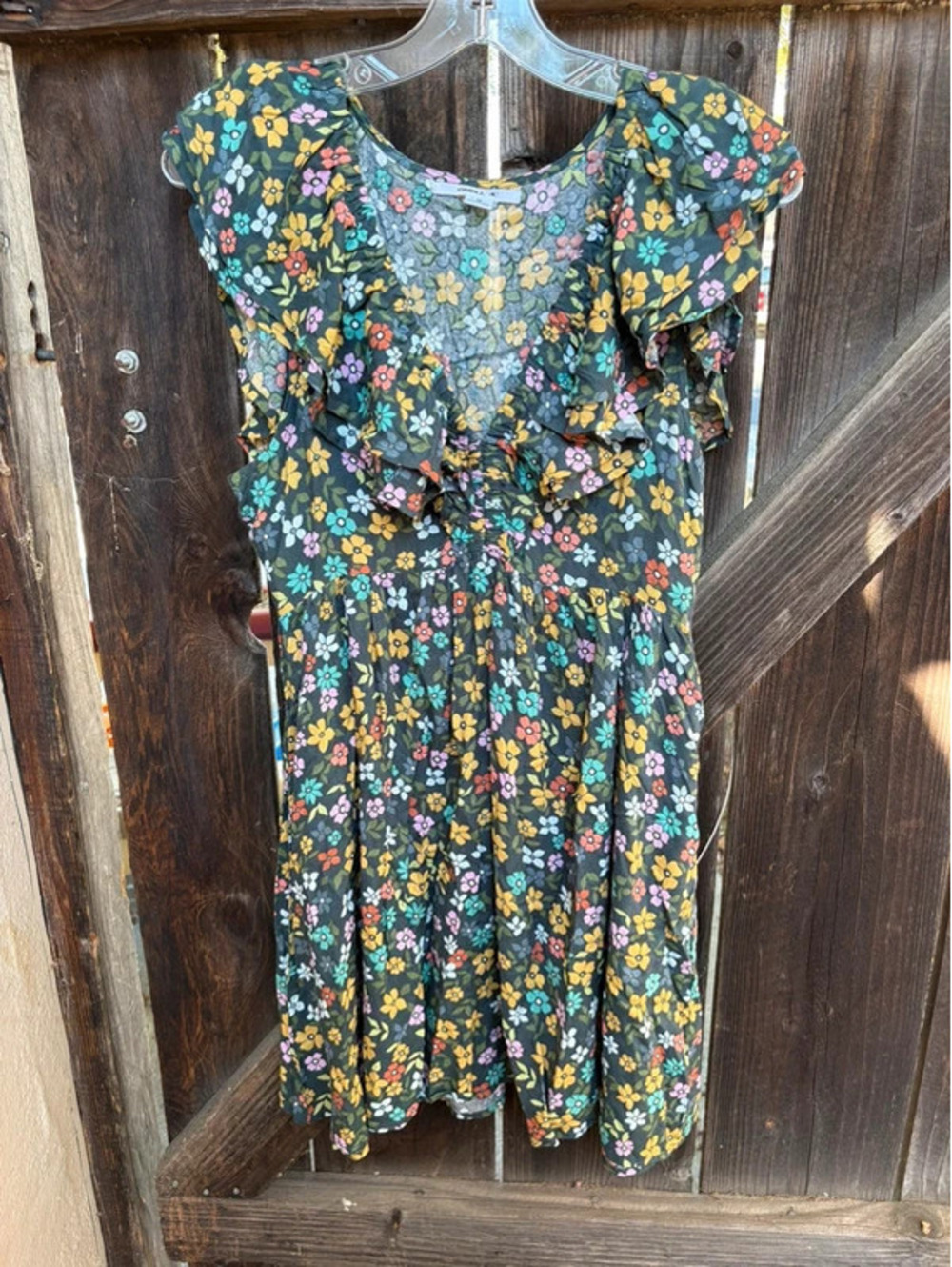 O'Neill dark floral viscose mini dress